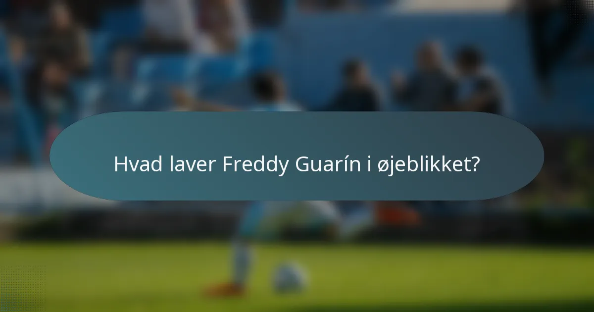 Hvad laver Freddy Guarín i øjeblikket?